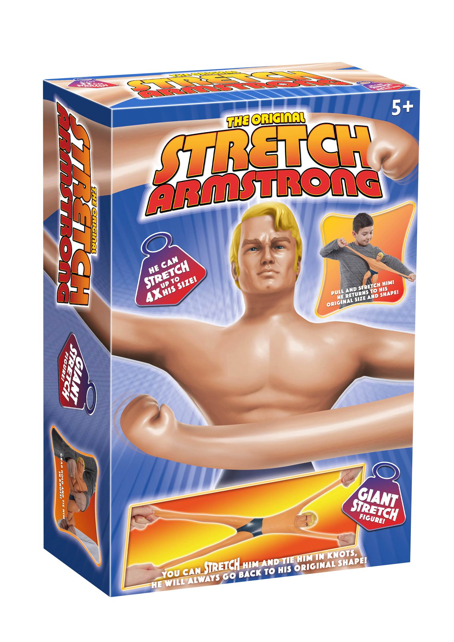 The Original Stretch Armstrong Figure Stretches up to 4 times his size 