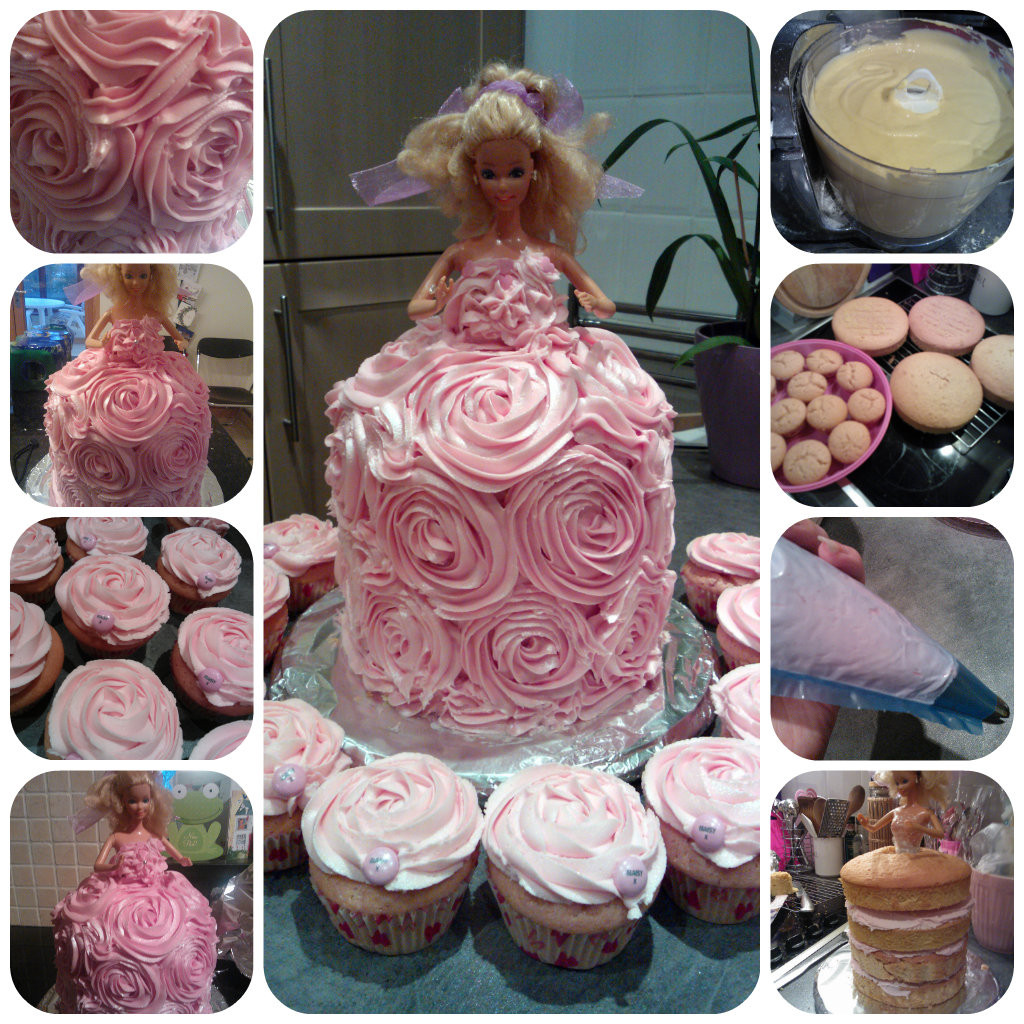 B Barbie cake